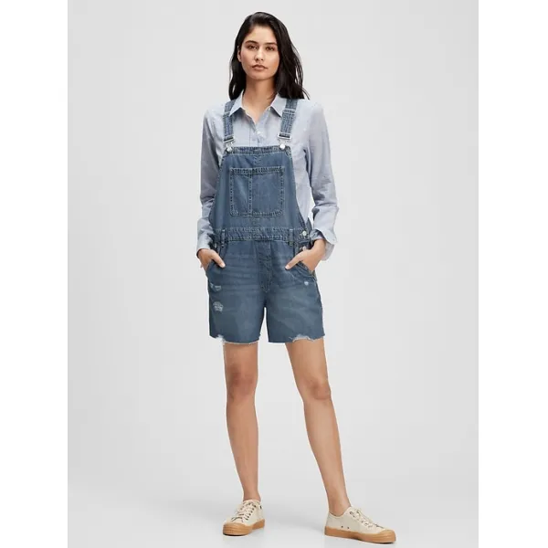 [갭][GAP][여성]Distressed Shortall With Washwell™원피스/드레스