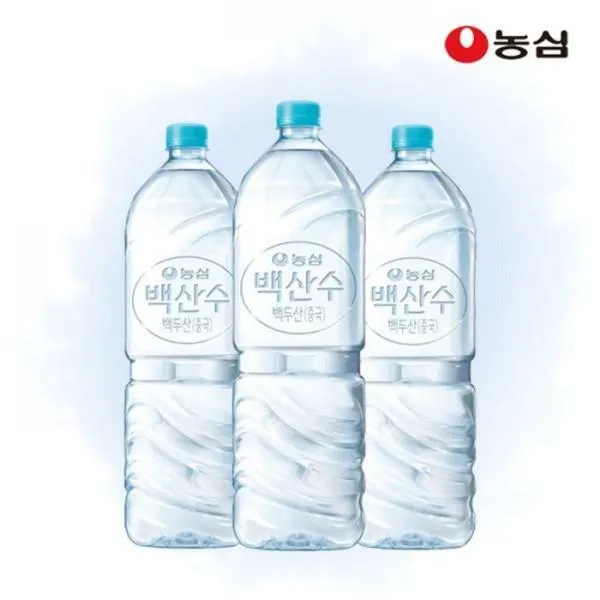 농심 백산수 무라벨 생수, 2L, 12개