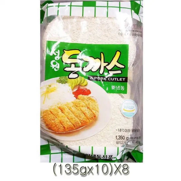 성원 돈까스 135g 10 8개 도매 납품 경양식 돈가스 냉동 간단요리 축산가공식품 간편한, 1개
