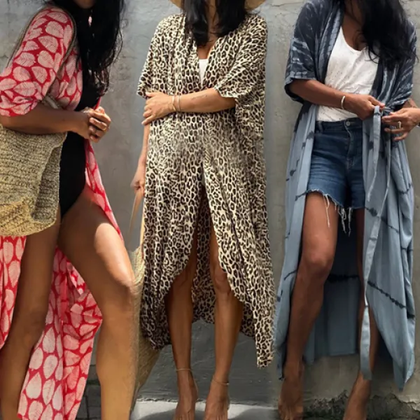 케이에비뉴 롱 로브 가디건 모음 여름 여행 휴가 휴양지룩