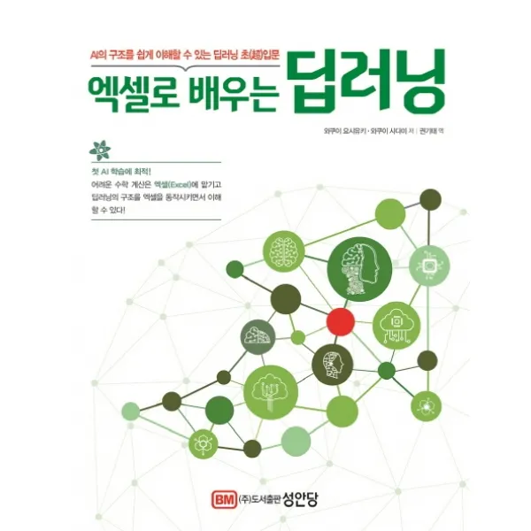 엑셀로 배우는 딥러닝:AI의 구조를 쉽게 이해할 수 있는 딥러닝 초입문, 성안당