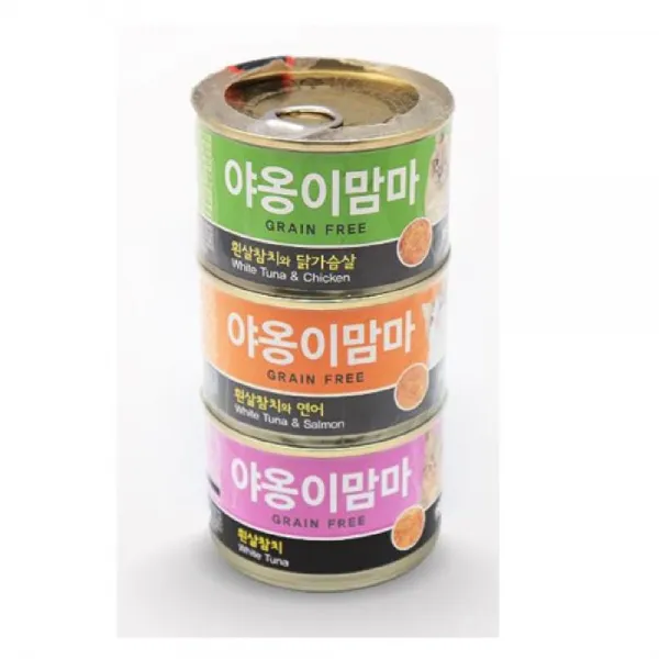 야옹이맘마 고양이캔 3종 묶음 160g x 3개, 1, 3종 묶음 160g x 3개_1개