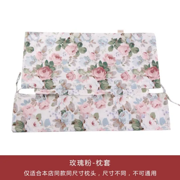곰탱 상점 갈아입고 빨다 내심이 없다 불가 자기 충전 본점 순면 코튼 콤비네이션 전용, 베게커버 （내심이 없다 ）-로즈 핑크