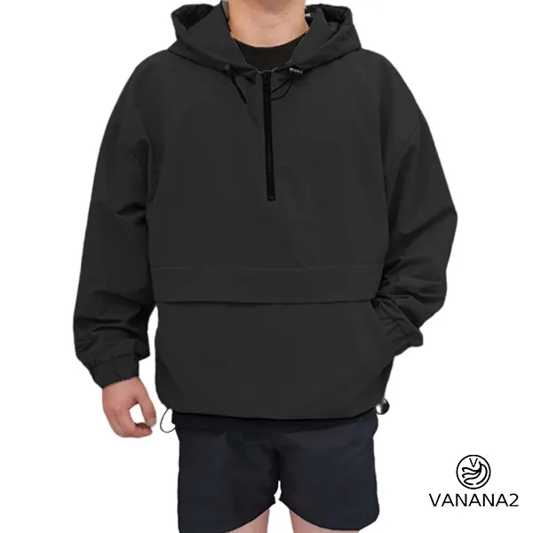 VANANA2 남여공용 오버핏 아노락 바람막이 후드티