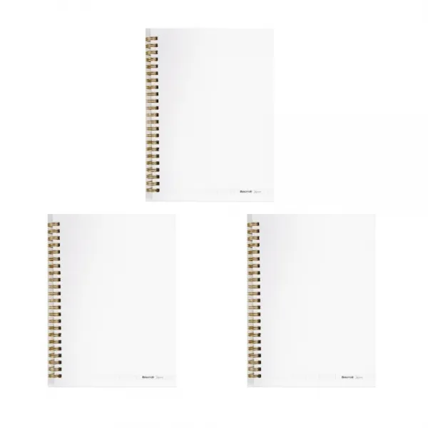 Wearingeul Reservoir A5 Grid 스프링노트, 화이트, 3개