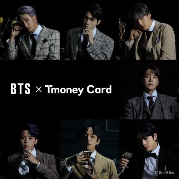 방탄소년단 BTS 2020 MAP OF THE SOUL 버전 한정판 티머니 교통카드