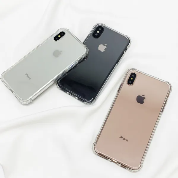 아울러마켓 아이폰 갤럭시 방탄 범퍼 투명 클리어 젤리 케이스 휴대폰