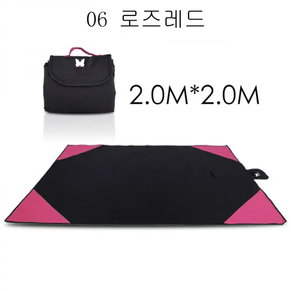 뉴타임즈11 캠핑방석 캠핑매트 야외 소풍 쿠션 휴대용 가을 소풍을 갈 때 접을 수 있는 방수 쿠션 XT19 A10, 06 로즈레드