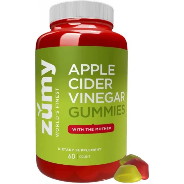 Apple Cider Vinegar Gummies-100 % 유기농 면역성 지원 여과되지 않은 순수 어머니와 함께-맛좋은 AC, 1, 단일상품