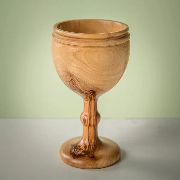 Olive Wood Communion Cup 올리브 우드 친교 컵, 1