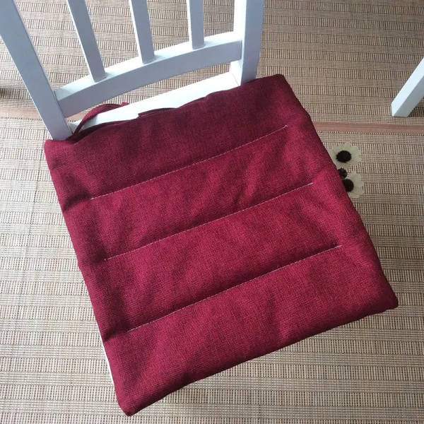 얇은 심플 여름 앉다 받침의자 배기 린넨 노르딕 스툴, 60 *60cm 두꺼운 1cm