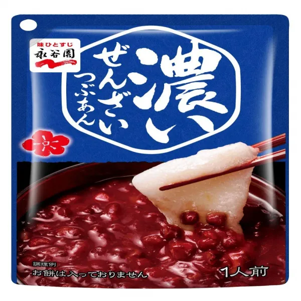 永谷園 濃いぜんざい つぶあん 1人前×10個 나가 타니 엔 진한 단팥죽 팥고물 1 인분 × 10 개, 1