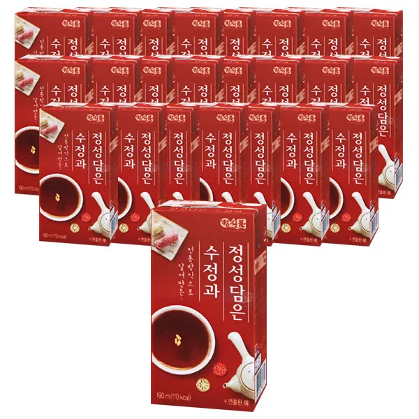 정식품 정성담은 수정과 190ml X 24팩, 단품