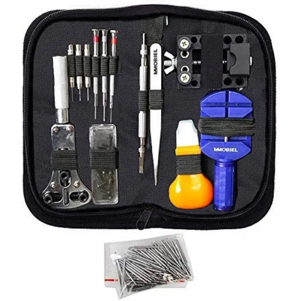[독일] MMOBIEL 프로페셔널 144피스 워치메이커 수리 툴 세트 나일론 백소재의 응집력 스크류 나사 납땜