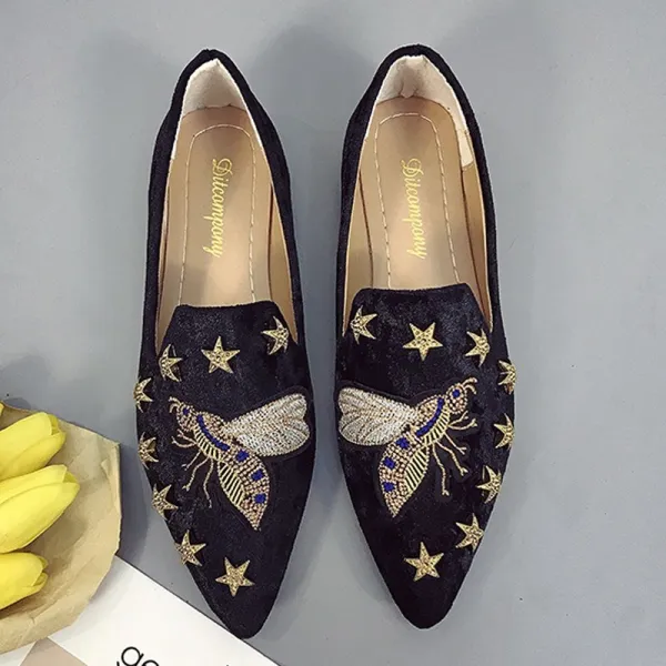 얕은 입 단신 자녀 봄 0 패션 플랫 여자 신발 뾰족한 한 페달 사회