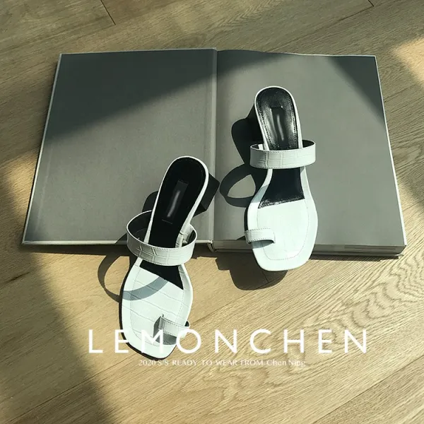 LEMONCHEN 예 누차 땅 무드 수입 송치 실용적 발가락을 겯다 사각굽 청키