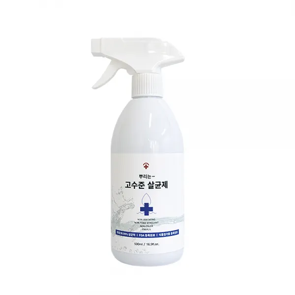 뿌리는 [당일방송]99.9% 살균스프레이 소독제 무향 소독수, 1개, 500ml