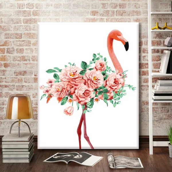 [바보사랑]DIY 명화그리기 40cmX50cm 뷰티플 러브 플라망고