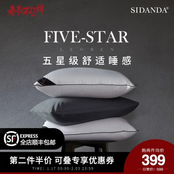 거위털베개솜 SIDANDA95화이트구스털 베게 100개 베갯속 5성급호텔 베개, T04-2020년정품 95거위털 빠른 반동 베개-베개