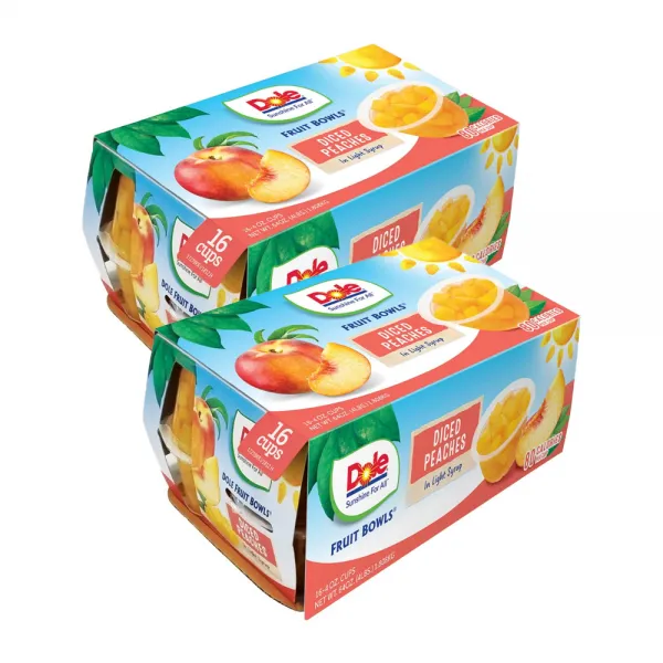 Dole 복숭아 과일컵 113g x 32개, 단품
