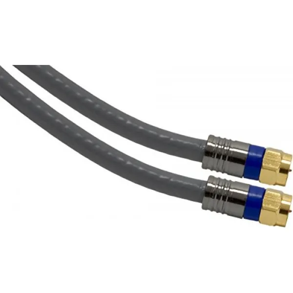 GE 87666 Ultra Pro 25-Ft RG6 쿼드 방패 동축 케이블 압축 F 커넥터가있는 -UL 벽 내정 격, 단일상품