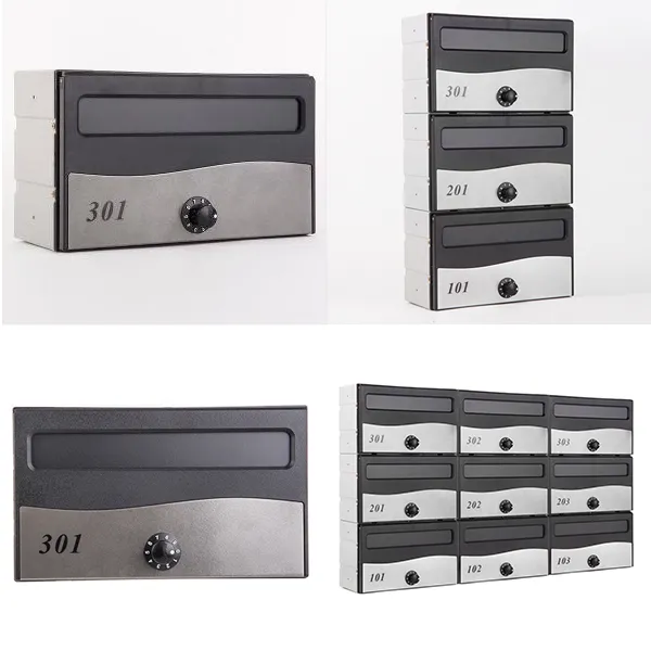 다세대우편함 Mb140 다크그레이블랙 2.mb140 다크그레이블랙 깊이 120mm