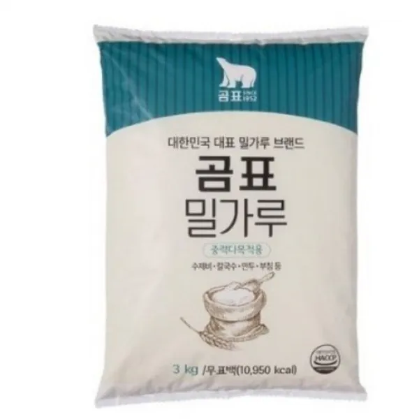 대한제분 곰표 중력 다목적용 밀가루, 3kg, 1개