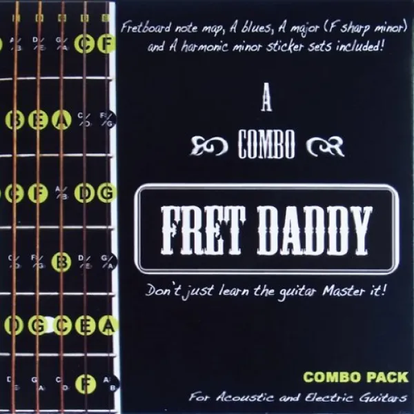 Fret Daddy 스케일 교칙 씰 일렉트릭 / 어쿠스틱 기타 용 콤보 팩