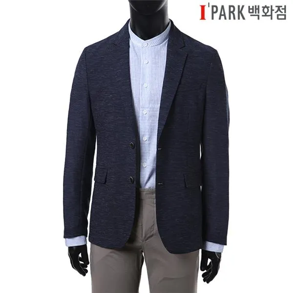 [킨록2] HACTJ92 2017SS신상브이종강네이비슬림자켓