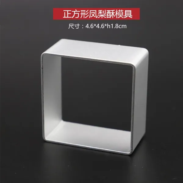 쿠키커터 Aichef직사각형 크랜베리 곡기 제빵 몰드 배 기건조 소포로부치는 10개, T02-정사각형 배 바삭바삭한 금형