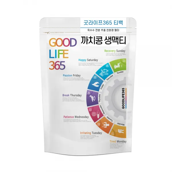 굿라이프365 까치콩 생맥산 백편두 황기 맥문동 오미자 삼각티백 50개입 개당 2g (4팩 구매시 트라이탄 보틀 1개 증정)