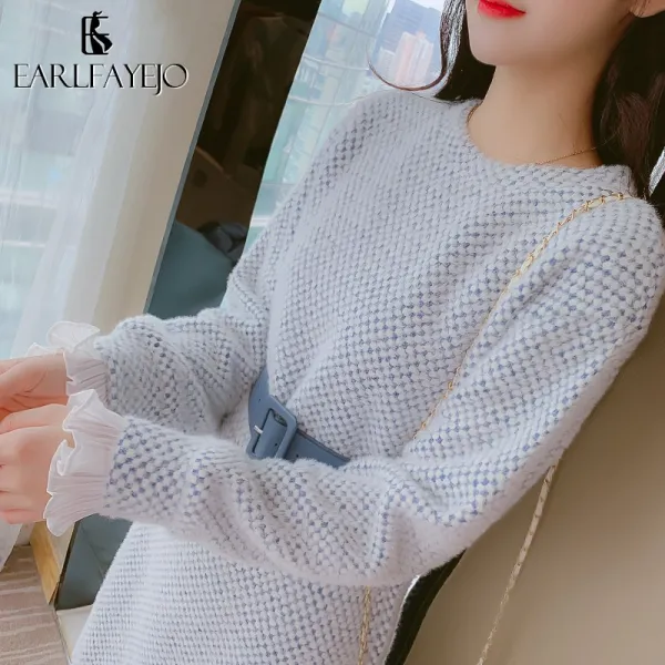 레이빈컴퍼니 겨울원피스 자내 걸치기 여장 추동조 기초 스커트 온유풍 덧장