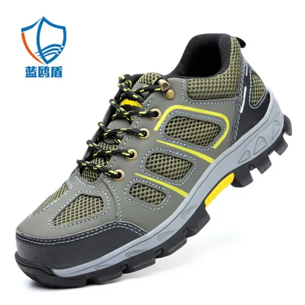 블 루 길 방패 로 퍼 남 워 크 화 안전 스 크 래 치 방 지 강 포두 강판 통기 성 내 마모 고무 바닥 캐 주 얼 버 전 857 여름 에 통기 성 캐 주 얼 버 전 41