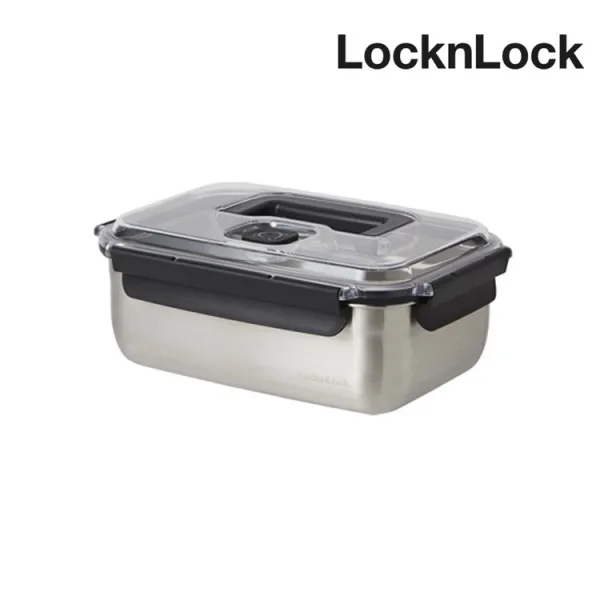 락앤락 숨쉬는 스텐 김치통 2.8l 1개 냉장고보관 에어밸브 김장통추천 젓갈.장아찌 발효숙성 밀폐용기 스테인레스