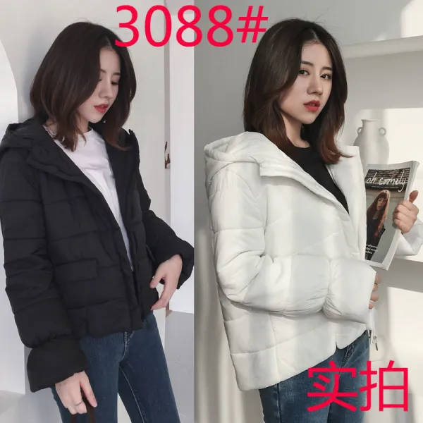 가을겨울 원숙 울즈짱 박시한 숏 패딩 ins빵학생의 솜옷을 입고 외투를 입다.