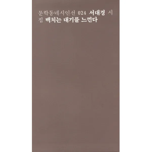 백치는 대기를 느낀다:서대경 시집, 문학동네