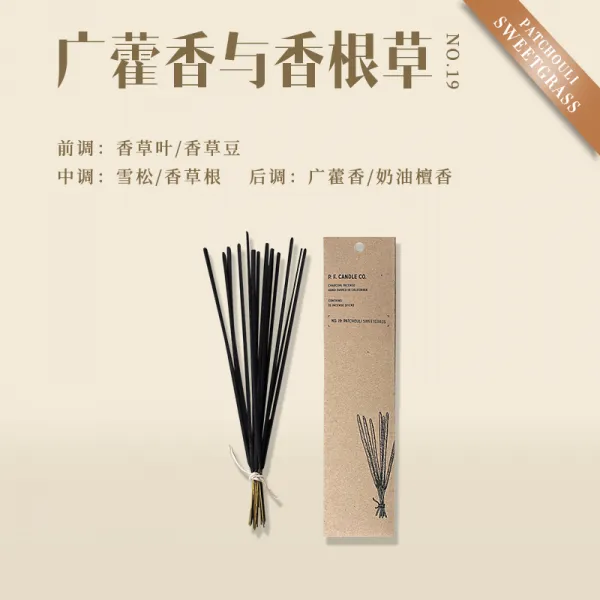 단향 PFCANDLECO 미국 수입 핸드 메이드 라인 모기향 안신 돕다 수면 1920057976, NO.19 파출리 여향 풀뿌리, 기타