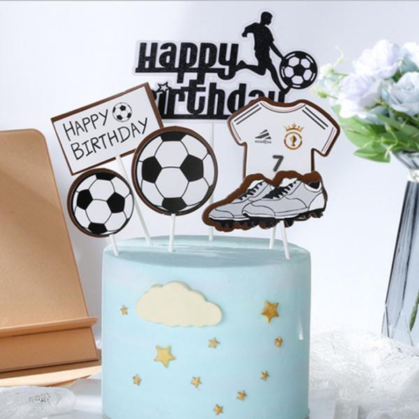 은꽃밴드 내꿈은축구선수(5p세트) 케이크토퍼 남아생일파티 생일초 케이크픽, I-11 내꿈은축구선수(5p세트)