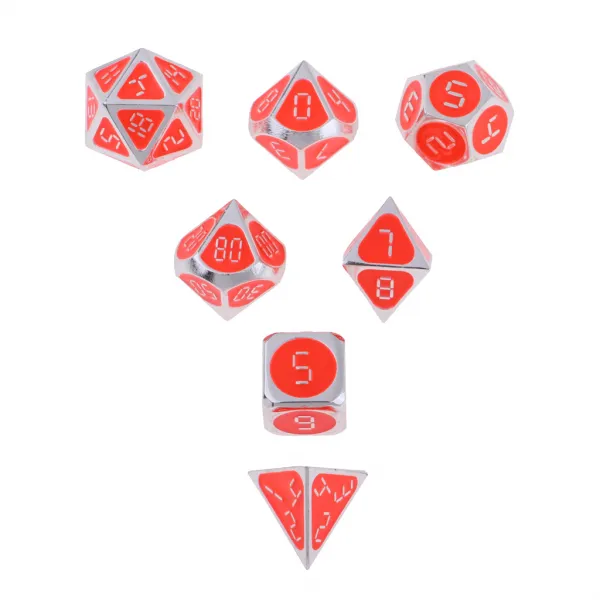 STK 7 팩 다방면 Dice D4 D6 D8 D10 D12 D20 Dices DND MTG RPG Wargame Toy, H