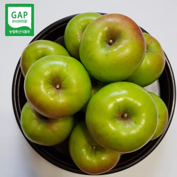 경북 영주사과 햇 아오리 1box 5kg 흠집 18 21과