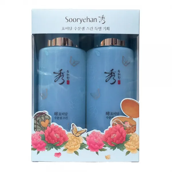 수려한 효비담 수분샘 스킨 500ml (더블 기획 250ml+250ml) (22년 여름 최신제품)