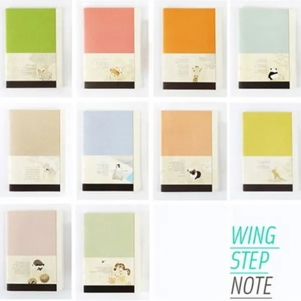 39 가람창업연구센터 / 윙스텝노트(WING STEP NOTE) 메모 유선노트 디자인문구 일반노트 경계심이많은고슴도치