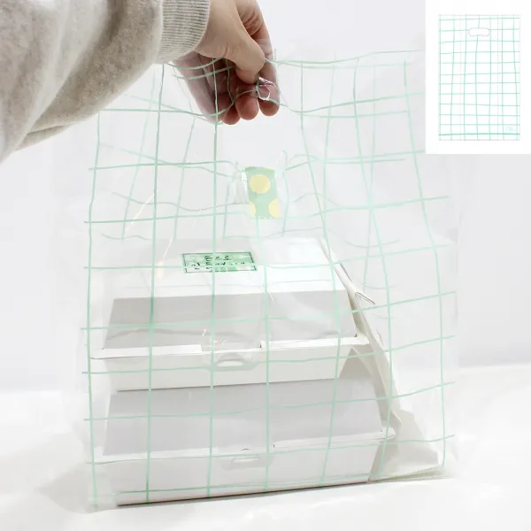 [소행섬] 타일드로잉 쇼핑백 PE R40, 100매입, 단일색상