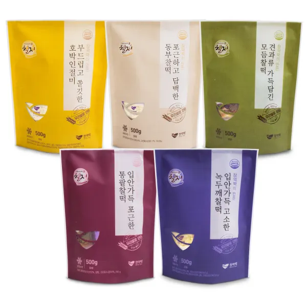 창억떡 맛있는 떡 창억 찰떡 5종 50개 세트 개별포장떡, 창억찰떡5종세트