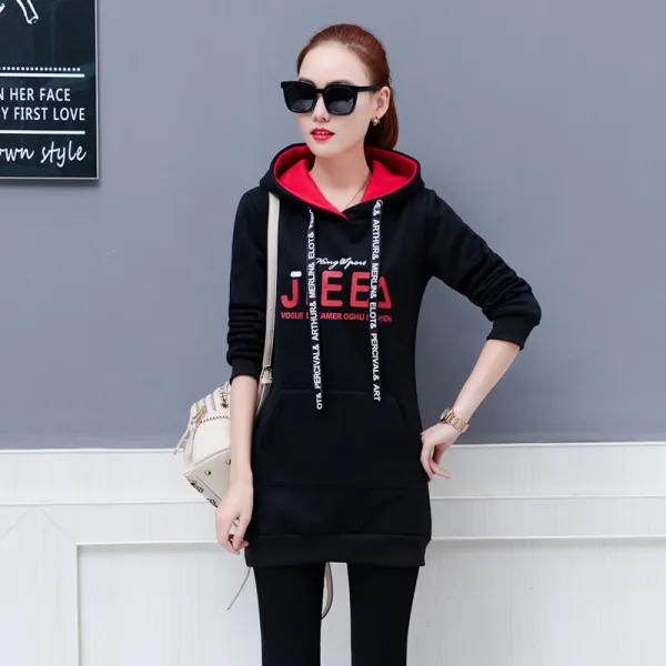 엘림패션 여성 겨울 후드 원피스