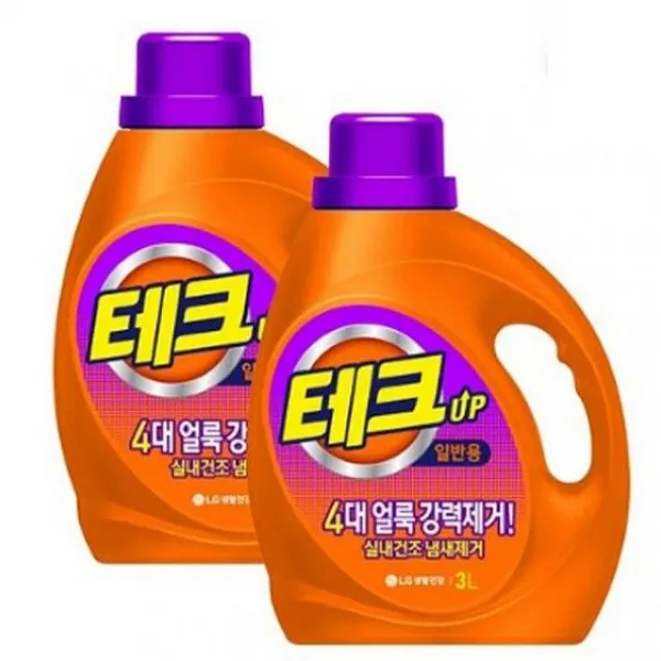 윤성팡 테크 실내건조냄새걱정끝액체 일반용기 3L 4개 일반 액상세제, 1