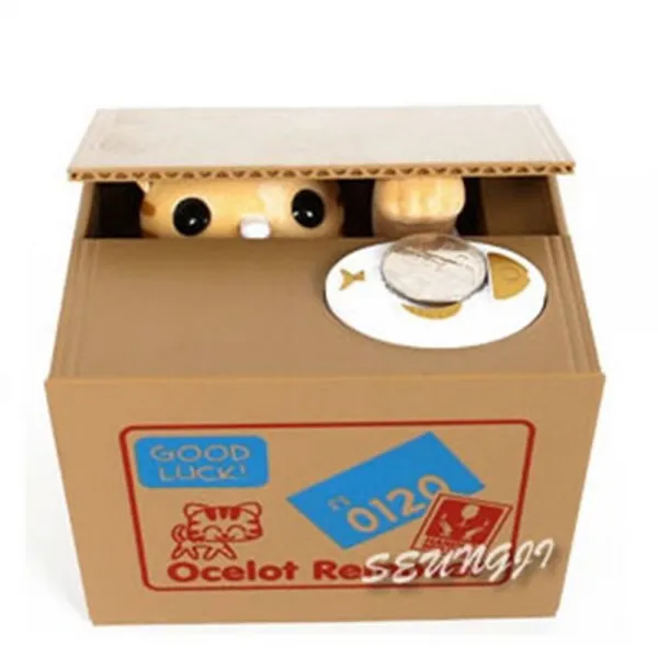  와이제이씨+go나르샤 어린이 선물 특이한 도둑 고양이 캐릭터 동전 저금통/대형저금통 지폐저금통*:t11879ea/C D!h*$ 1 D!h*$ 본상품선택