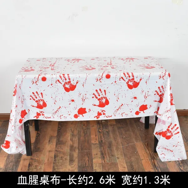 이루다 할로윈데이 소품 피 테이블보 장소 분위기 배치 용품 가제 벽화 도깨비집 바 장식, 피비린내 나는 테이블보