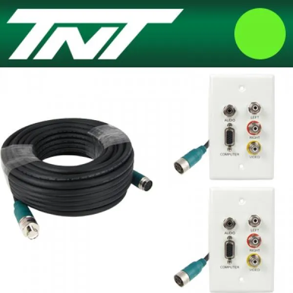 ksw23142 TNT RGB 스테레오 or 3RCA 월 플레이트 분리형(배관용) 케이블 hv975 40m, 본 상품 선택