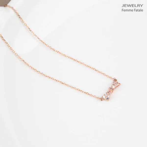 쥬얼리팜므파탈 14K 블링리본목걸이 3621P-Q 목걸이
